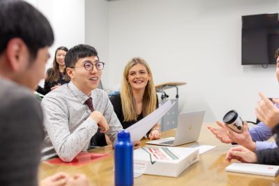 Group of young international employees