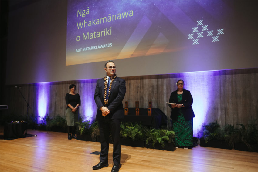 Damon Salesa at AUT's Matariki awards