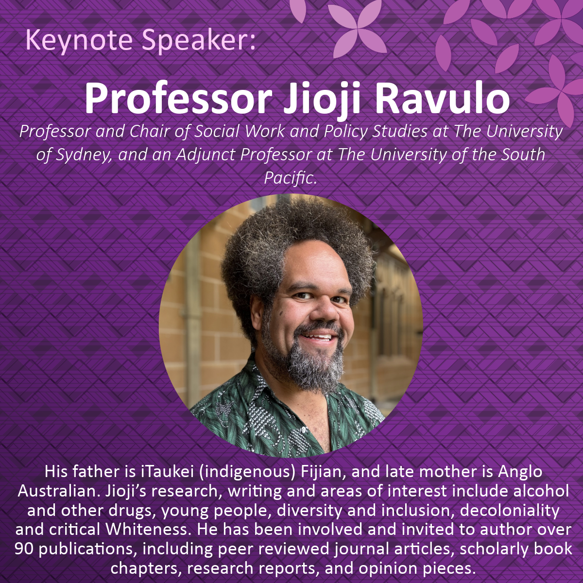 Keynote speaker poster