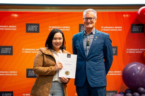 Denise Tan at AUT Employability Awards Ceremony