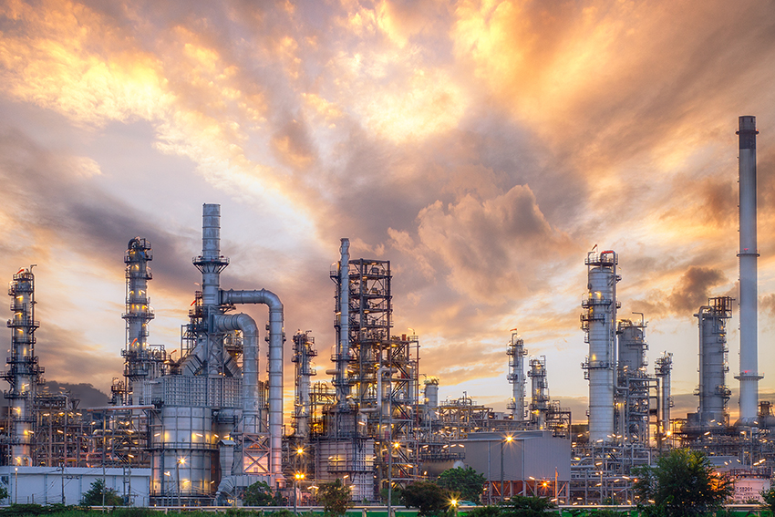 A generic oil and gas refinery.