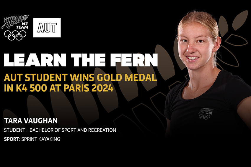 AUT student wins gold at Paris 2024