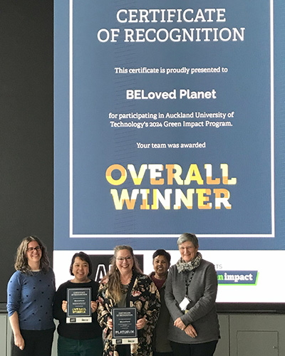 The 2024 Green Impact overall winners, BELoved Planet