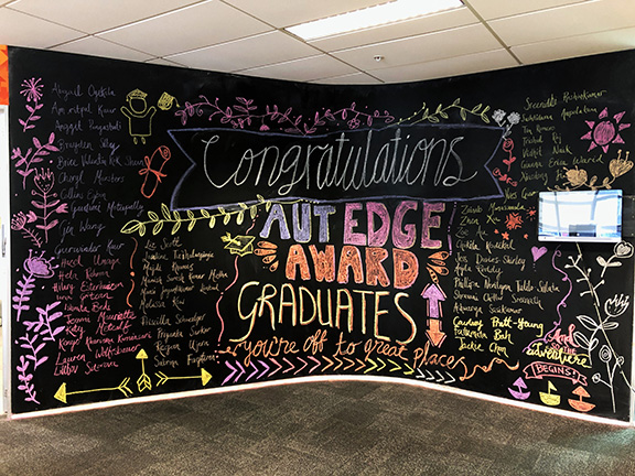 AUT Edge Award winners on blackboard